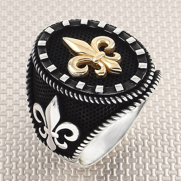 Men's fleur outlet de lis ring