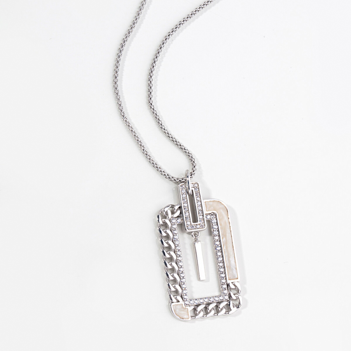 Silver Necklace Special Enamel Design 925 Sterling