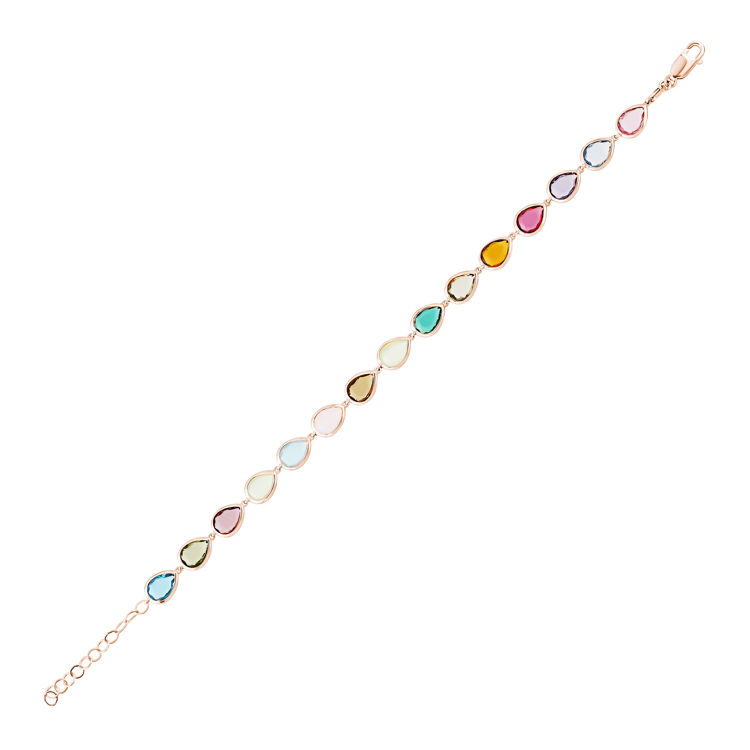 Silver Bracelet Festival Collection Special Design Mix Colors 925 Sterling