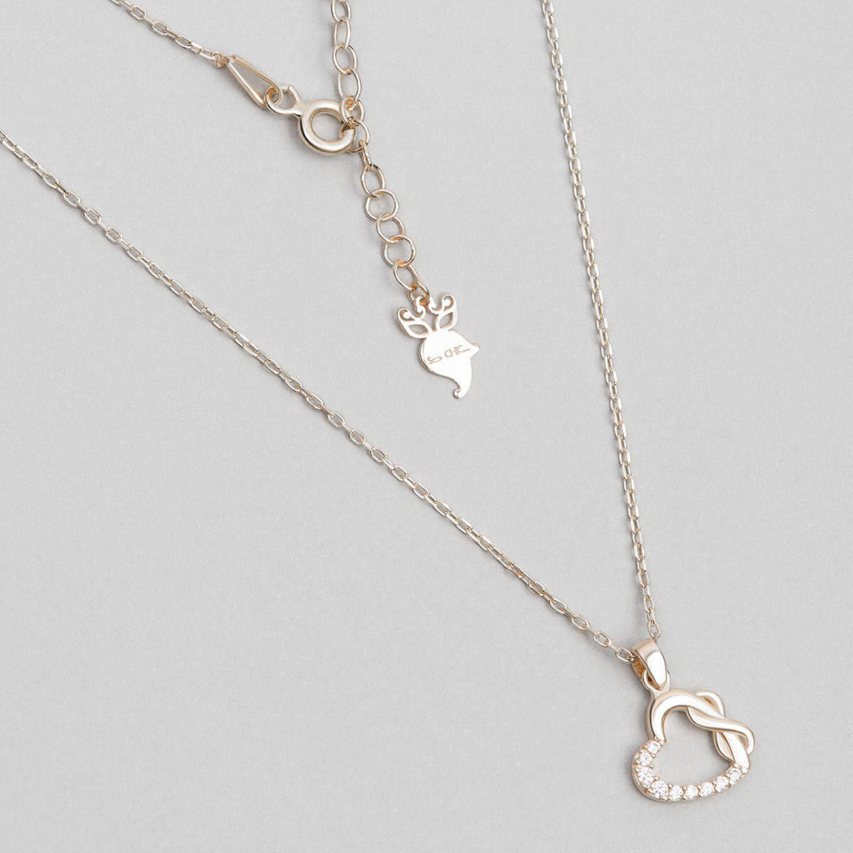 925 Sterling Silver Necklace Endless Love