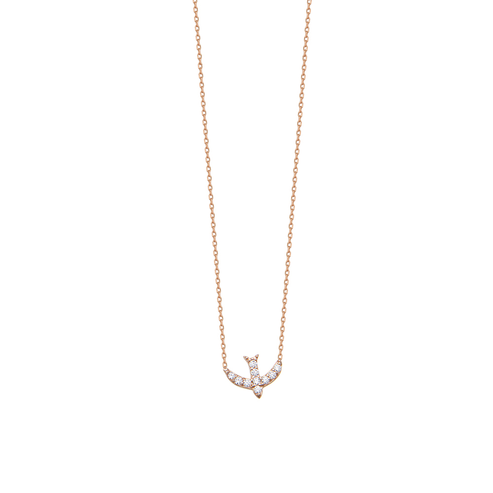 925 Sterling Silver Necklace Bird Design