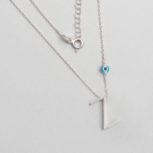 Alphabet Necklace  Z Sterling Silver