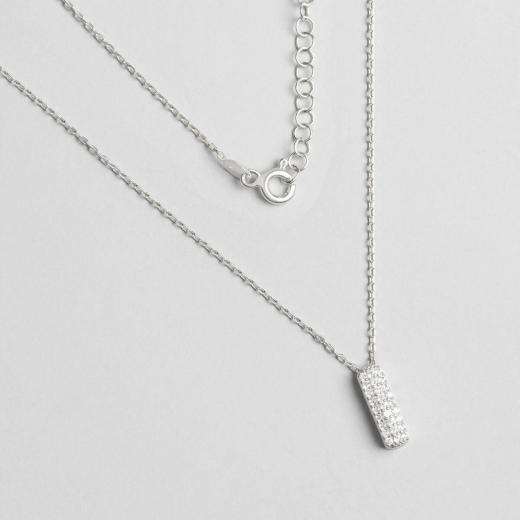 Silver Necklace Alphabet Collection I Letter 925 Sterling