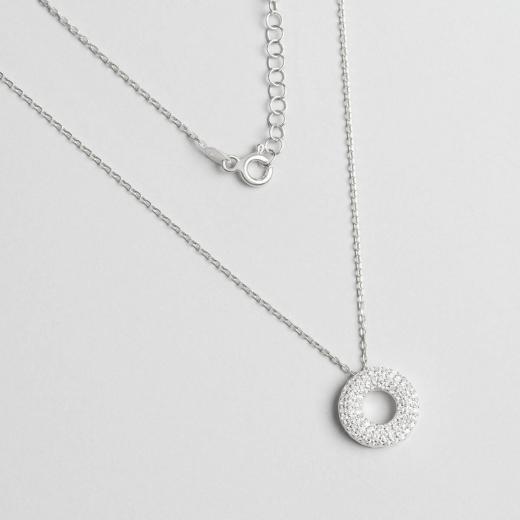 Silver Necklace Alphabet Collection O Letter 925 Sterling