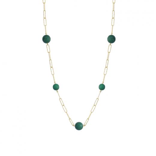 Silver Necklace Ceres Collection Special Design Jade Stone 925 Sterling