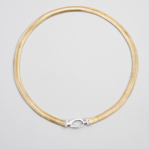 925 Sterling Silver Necklace 45 cm Special Cashmere Design