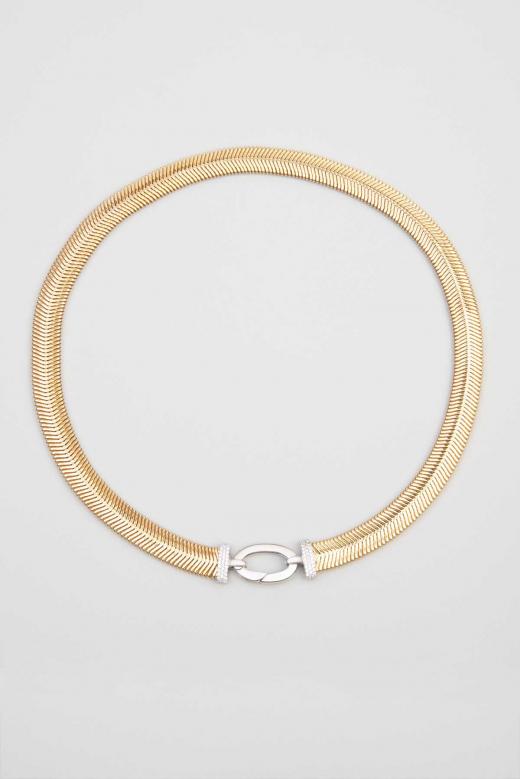 Special Desing Cashmere sSilver Necklace  45cm