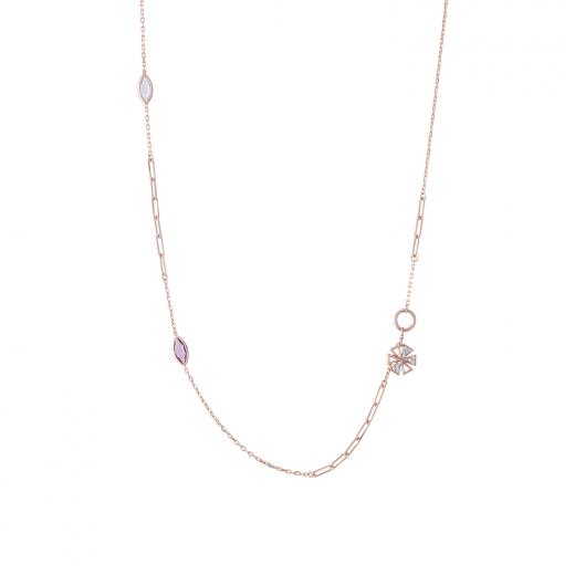Silver Necklace Elpida Collection Special Design 925 Sterling