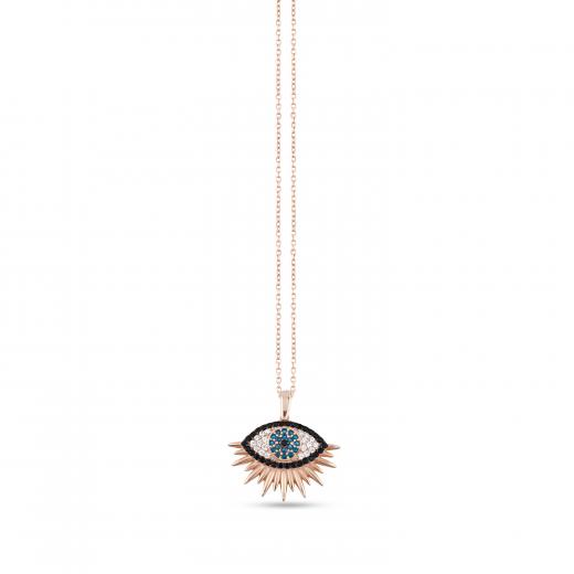 Silver Necklace Evil Eye Collection Special Design 925 Sterling