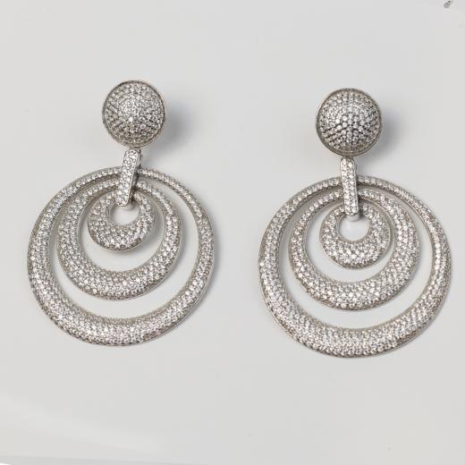 Silver Earring Exclusive Collection Hoop Design 925 Silver 