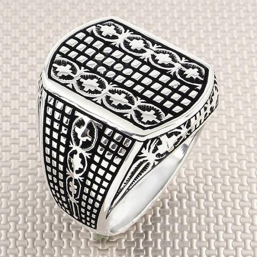 Men Ring Special Design 925 Sterling 