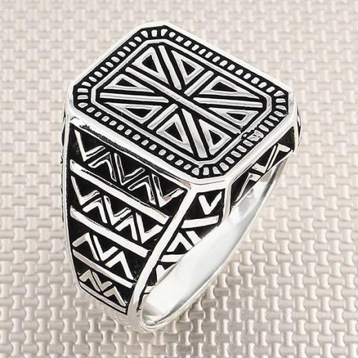 Men Ring Special Design 925 Sterling 