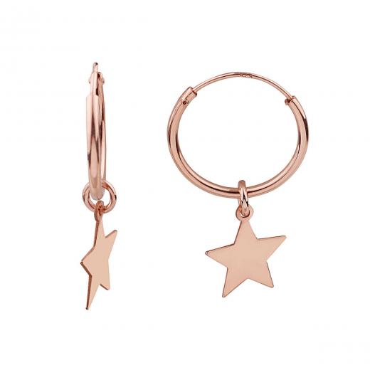 Silver Earring Star Design Lazer Cut 925 Sterling