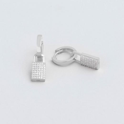 Silver Earring Special Design Zircon Stone 925 Sterling