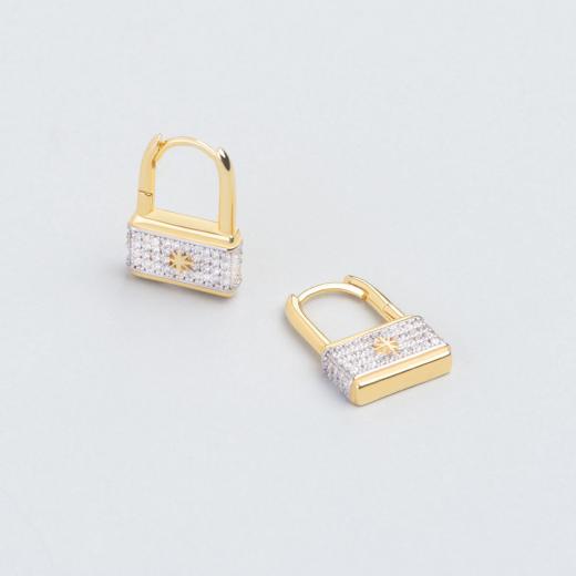 925 Sterling Silver Earring Special Design Zircon Stone