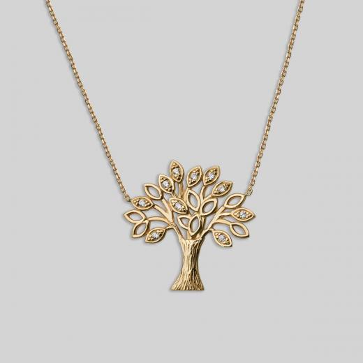 925 Sterling Silver Necklace Life of Tree Symbol Special Design