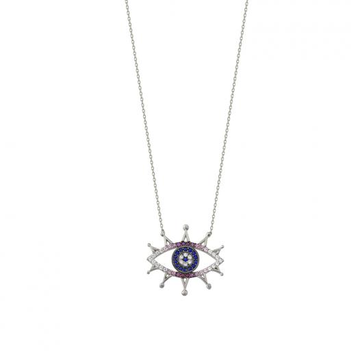 925 Sterling Silver Necklace Evil Eye Collection Special Design