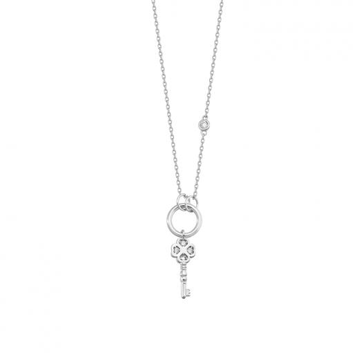 Silver Necklace Key Design 925 Sterling