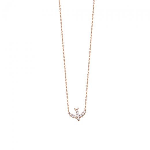 Silver Necklace Bird Design 925 Sterling