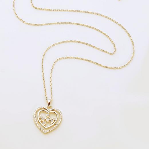 925 Sterling Silver Necklace Heart Minimal Design