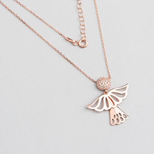Silver Necklace Special Design Angel Form 925 Sterling 