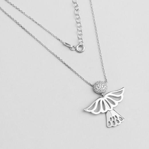 925 Sterling Silver Necklace Special Design Angel Form
