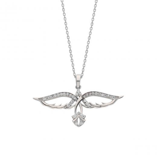 925 Sterling Silver Necklace Angel Wings Special Design