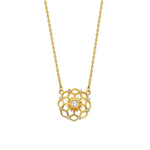 925 Sterling Silver Necklace Flower Design Special Design