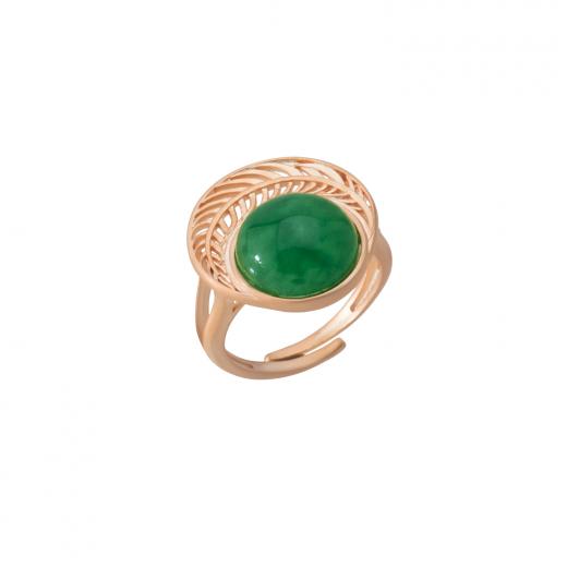 Silver Ring Ceres Collection Special Design Jade Stone 925 Sterling