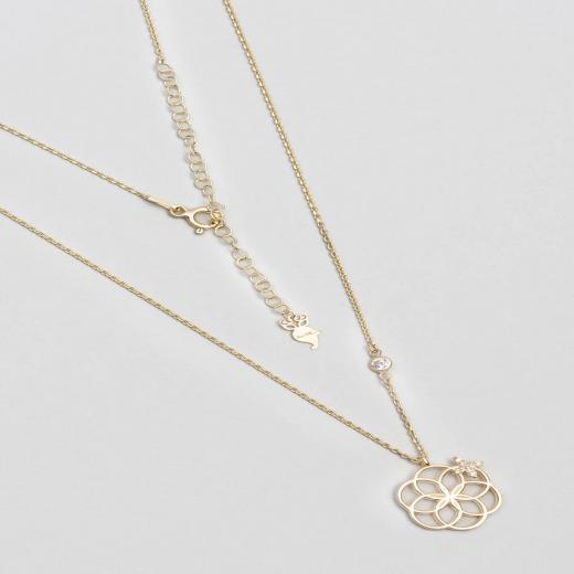 925 Sterling Silver Necklace Life Flower Symbol Special Design