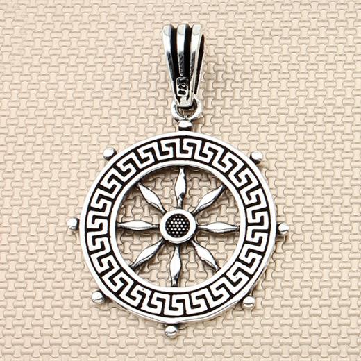 Helm Design Men Pendant 925 Sterling