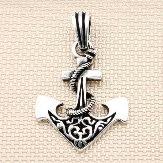 Anchor Design Men Pendant 925 Sterling 