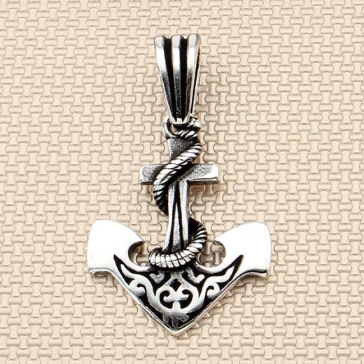 Anchor Design Men Pendant 925 Sterling 