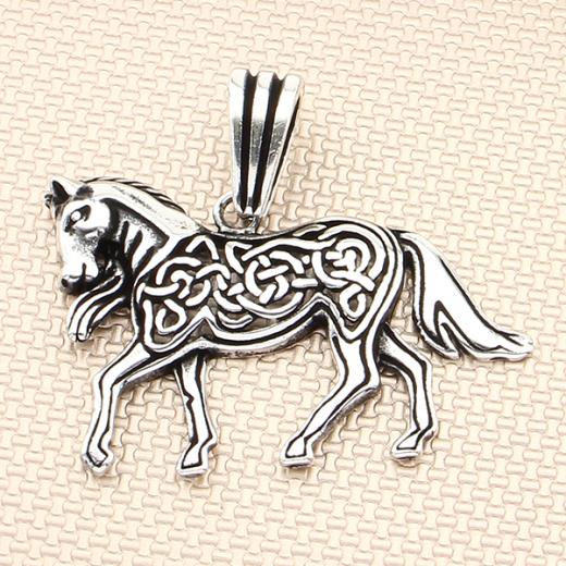 Horse Design Men Pendant 925 Sterling