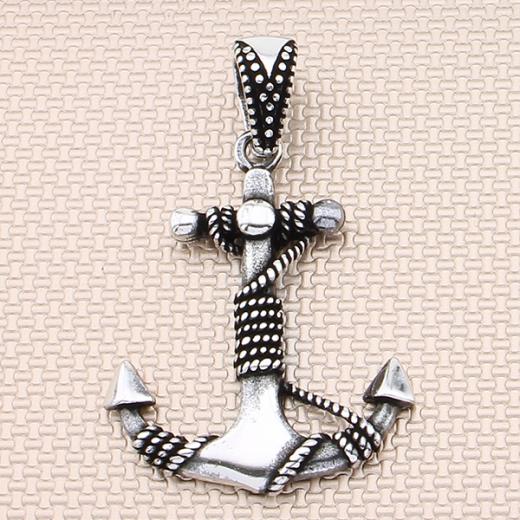 Anchor Design Men Pendant 925 Sterling 