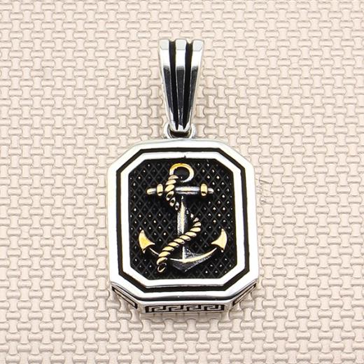 Anchor Design Men Pendant 925 Sterling 