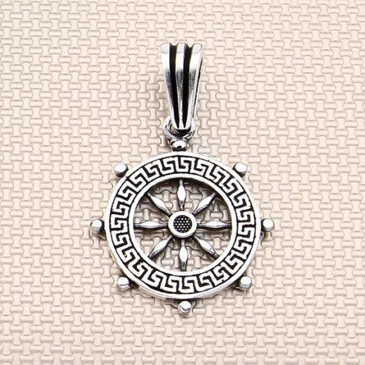 Helm Design Men Pendant 925 Sterling